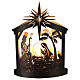 Lighted Lantern with Nativity battery-powered, 25 cm s4