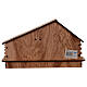 Casetta presepe completo legno con luce batterie 30x10x20 cm s4