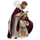 Nativité porcelaine détails dorés 20 cm s2
