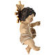 Statua bambin Gesù con aureola e stoffa 35 cm s3