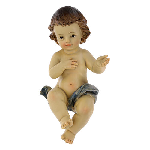 Baby Jesus with hay manger, 15 cm 2
