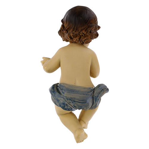 Baby Jesus with hay manger, 15 cm 4