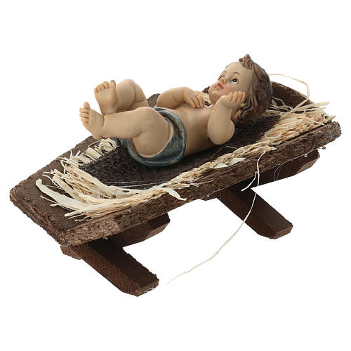 Bambinello con culla 10 cm 3