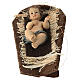 Baby Jesus with manger, 10 cm s1