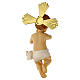 Niño Jesús con aureola y cuna 20 cm s4