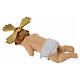 Gesù Bambino con culla in legno 25 cm s5