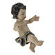 Niño Jesús resina sábana azul y oro 10 cm s3