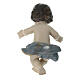Niño Jesús resina sábana azul y oro 10 cm s4