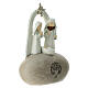 Sacra Famiglia su roccia con arco e stella 10 cm s3