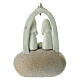 Sacra Famiglia su roccia con arco e stella 10 cm s4