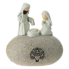 Natività su roccia 10 cm