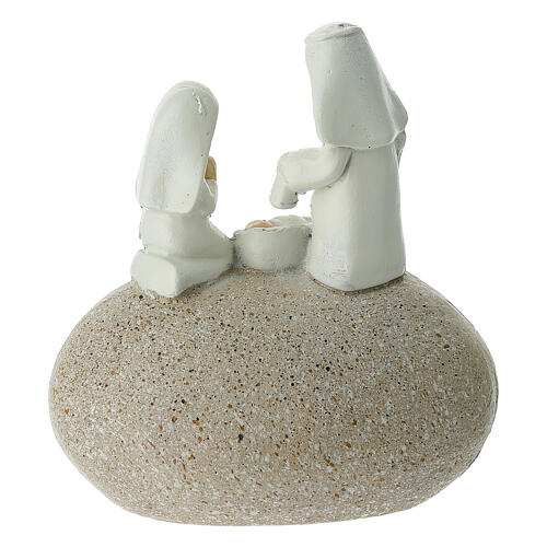 Natività su roccia 10 cm 4