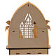 Natividad iglesia con luces led batería 25 cm s4