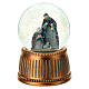 Carillón Natividad globo de vidrio con nieve 15 cm s2
