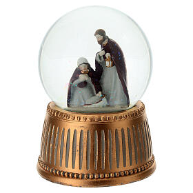 Boîte à musique Nativité boule à neige 15 cm