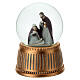Carillon Natività globo di vetro con neve 15 cm s1