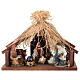 Cabana de feno com Natividade 25 cm s1