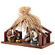 Cabana de feno com Natividade 25 cm s2