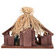 Cabana de feno com Natividade 25 cm s4