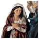 Composizione Natività resina colorata 30x20x45 cm s4