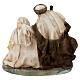 Holy Family statue with orange brown tones, 15x10x15 cm s4