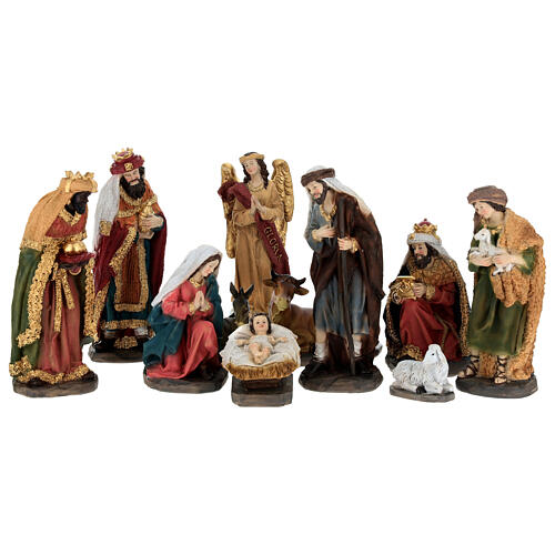 Set crèche complet 11 pcs résine 20 cm 1