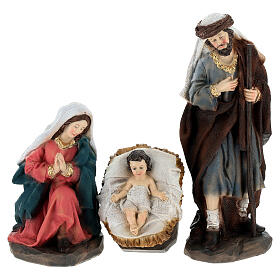 Set presepe completo 11 pz resina 20 cm