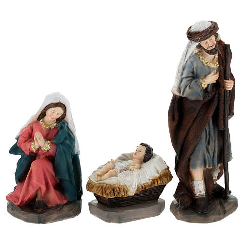 Set presepe completo 11 pz resina 20 cm 6