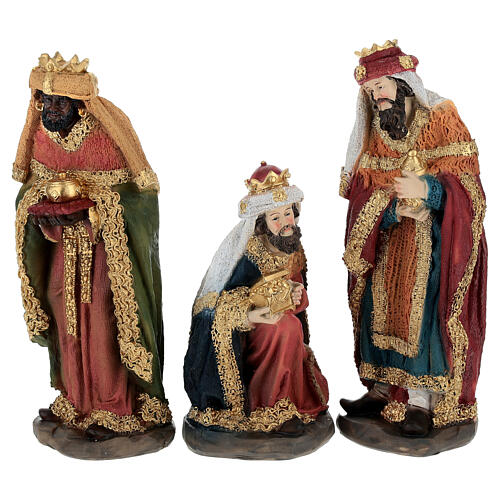 Set presepe completo 11 pz resina 20 cm 7
