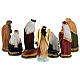 Set presepe completo 11 pz resina 20 cm s10