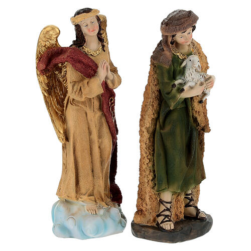 Complete Nativity Scene Set 11 pcs in Resin, 20 cm 8