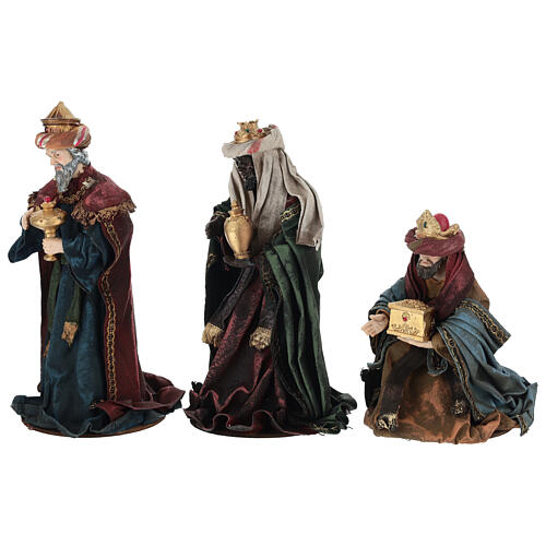 Complete nativity set with fabric, 25 cm 8
