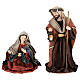 Complete nativity set with fabric, 25 cm s2