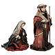 Complete nativity set with fabric, 25 cm s6