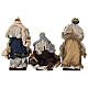 Three Wise Men Set in Fabric and Wood, 30 cm s6