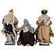 Set Reyes Magos tela y bases madera 40 cm s6