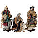 Set Re Magi stoffa e basi legno 40 cm s2