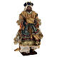 Set Re Magi stoffa e basi legno 40 cm s4