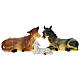 Complete Nativity Set 10 pcs Blue and Gold Fabric, 35 cm s5