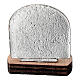 Presepe argento base legno fondo deserto 3x3x2 cm s4