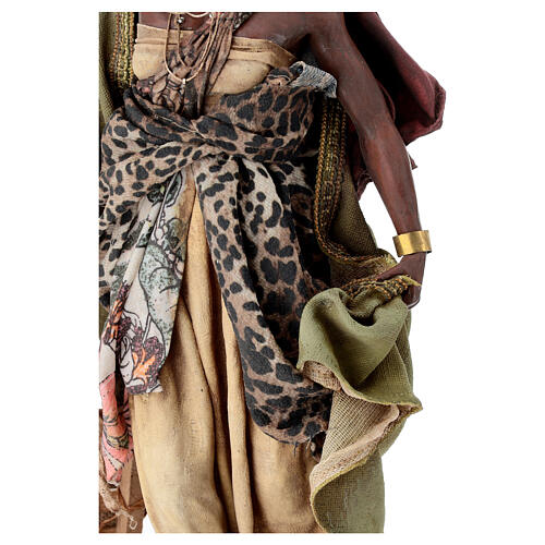 Femme noire avec bébé poussette 30 cm Angela Tripi 8