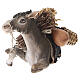 Burro sentado paja y leña 10 cm Angela Tripi s2