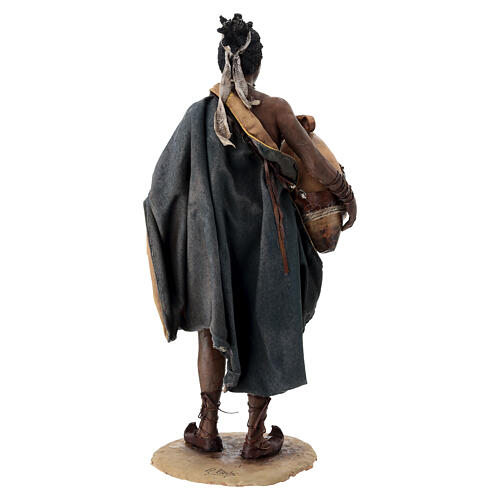 Maure avec amphore 30 cm crèche Angela Tripi terre cuite 10