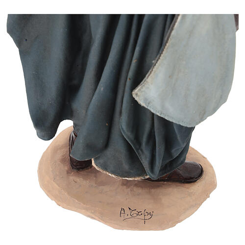 Pastor para presépio Angela Tripi com camisa 30 cm 9