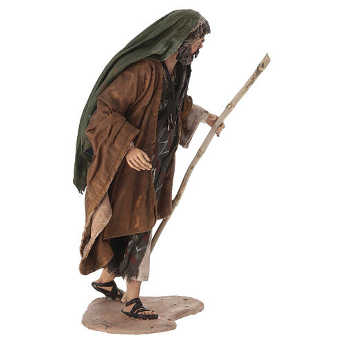Scena „Ucieczka do Egiptu” - Maria i Jezus na osiołku, szopka 18 cm, Angela Tripi 5