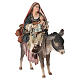 Scena „Ucieczka do Egiptu” - Maria i Jezus na osiołku, szopka 18 cm, Angela Tripi s4