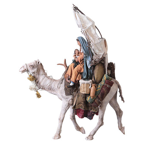 Flight into Egypt Statue, Angela Tripi 30 cm Nativity 12