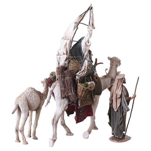Flight into Egypt Statue, Angela Tripi 30 cm Nativity 17