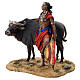 Scena Masai con bufalo Presepe Angela Tripi 30 cm s1