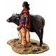 Scena Masai con bufalo Presepe Angela Tripi 30 cm s5